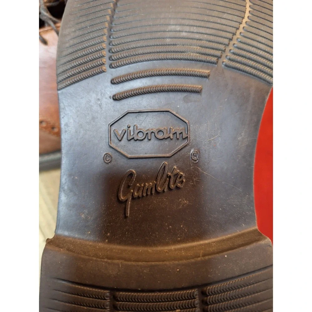 Florsheim Comfortech Mens 8 D Brown Leather Suede Saddle Oxford Vibram 70367‎